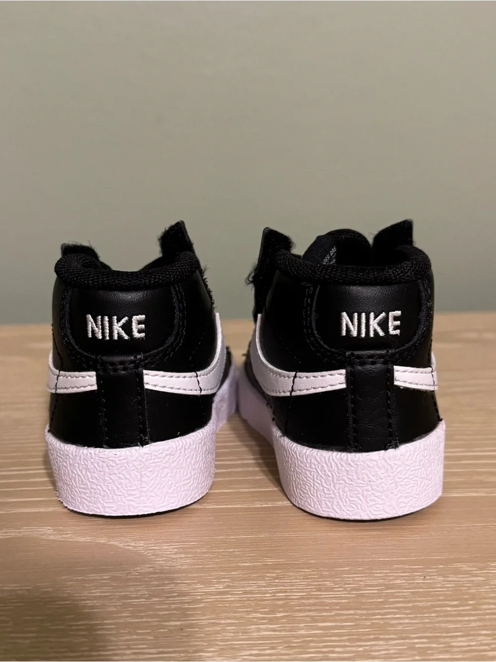 NWT Nike Black and White Baby High-Top Sneakers